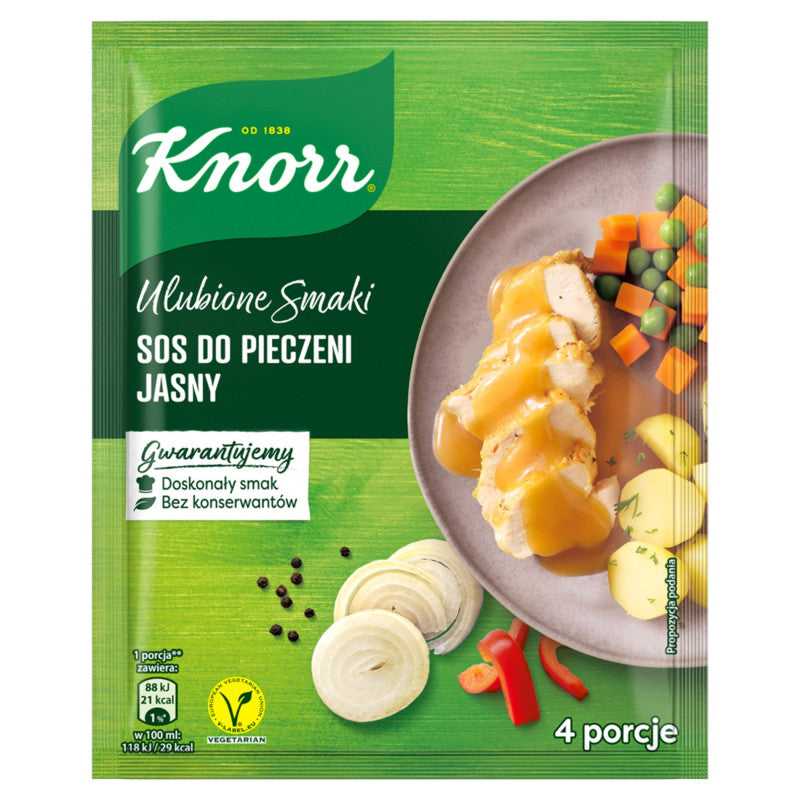Knorr Ulubione Smaki Sos do pieczeni jasny 25 g