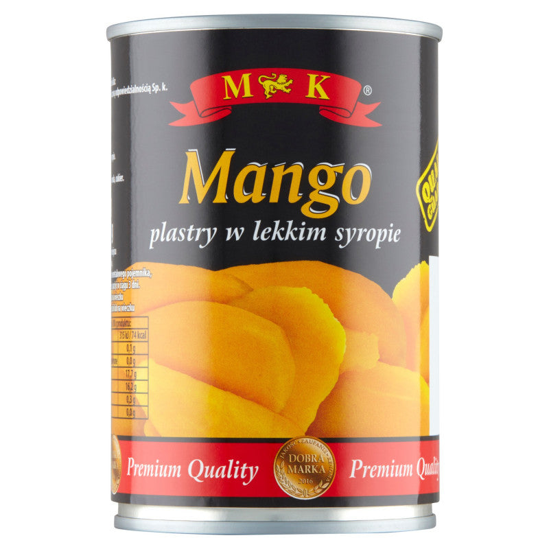 MK Mango plastry w lekkim syropie 425 g