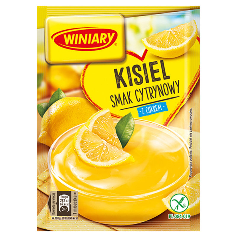 Winiary Kisiel z cukrem smak cytrynowy 77 g