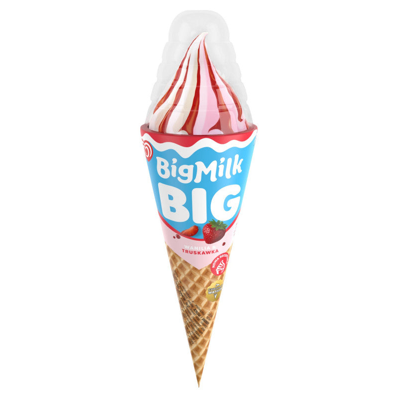 Big Milk Big Lody wanilia & truskawka 140 ml