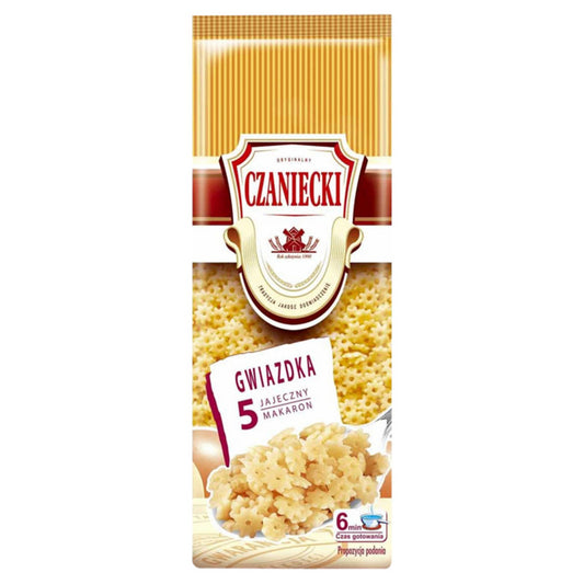 Czaniecki Makaron 5 jajeczny gwiazdka 250 g