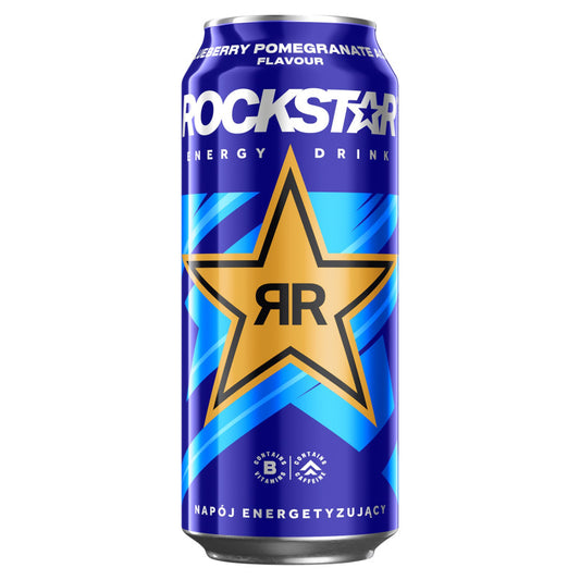 Rockstar Gazowany napój energetyzujący o smaku owoców jagodowych i granatu 500 ml