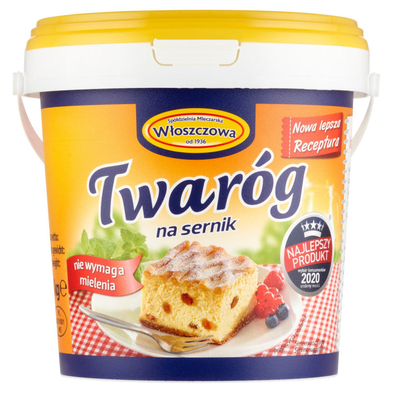 Włoszczowa Twaróg na sernik 1 kg
